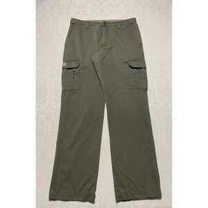 RedHead Mens Cargo Pants 36x34 Olive Green Utility Workwear Outdoor Hiking Pants